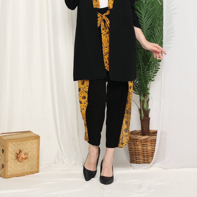 Lyne Halim Celana Layer Kombinasi Katun Dobby, 8130.