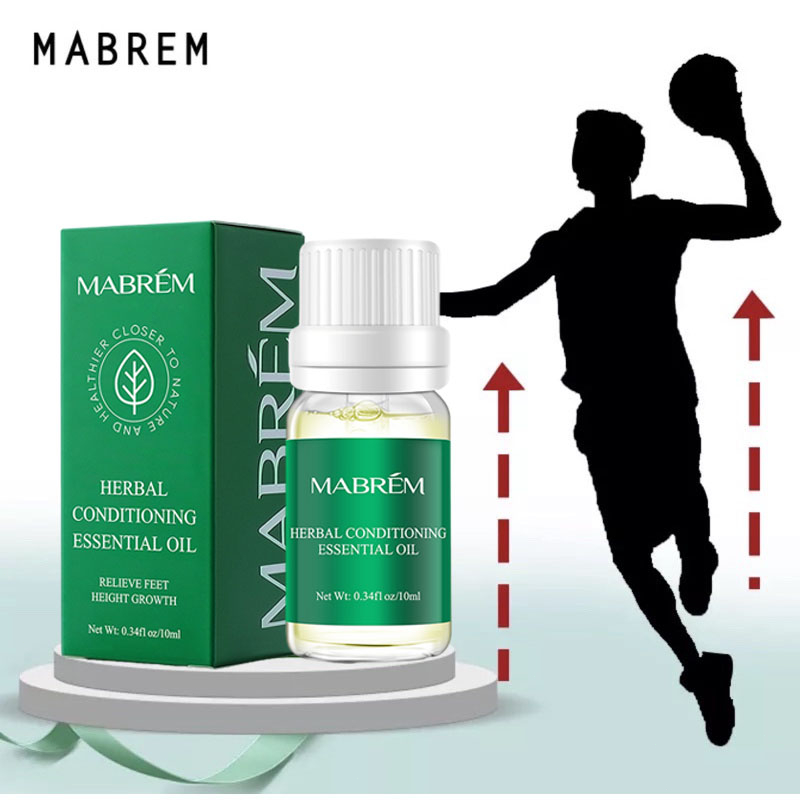 Mabrem Minyak Peninggi Badan 10ml - Untuk Pria dan Wanita / Conditioning Body Growth Herbal Essence Promoting Bone Growth Massage Essence Herbal Essential Oil