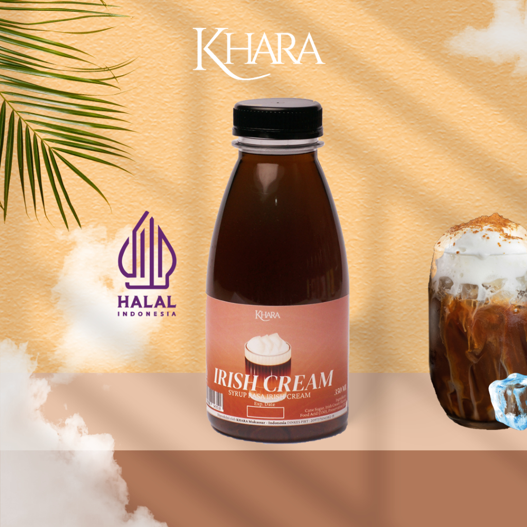 

Sirup Khara Irish Cream 350ml - Khara Irish Cream Flavoured Syrup 350ml