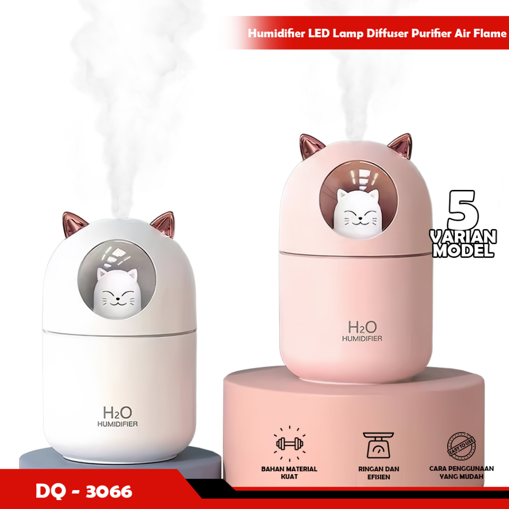 Humidifier led lamp diffuser purifier Mini air Flame-yoyosoo