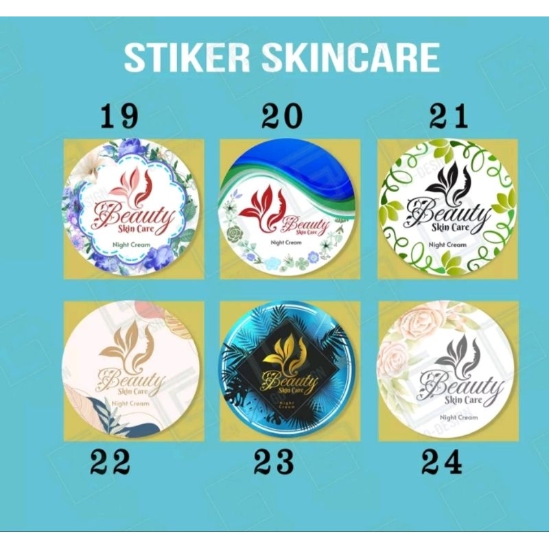 

stiker label skincare dan parfum