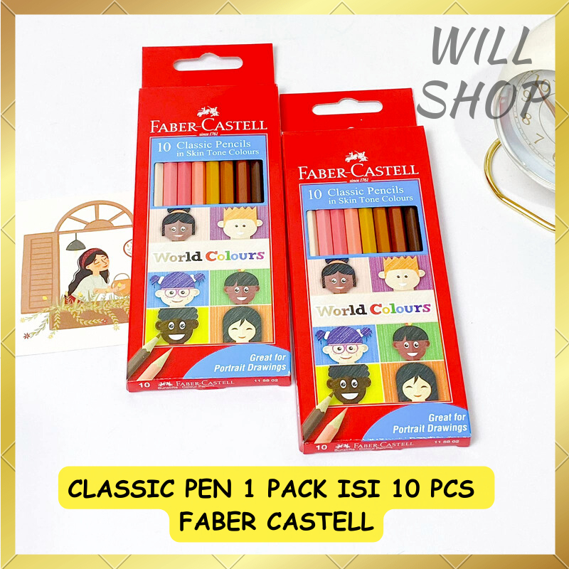 

PENSIL WARNA WORLD COLOURS 1 PACK ISI 10 FABER CASTELL / PENSIL WARNA TERBARU COCOK UNTUK KALIAN YG SUKA MEWARNAI