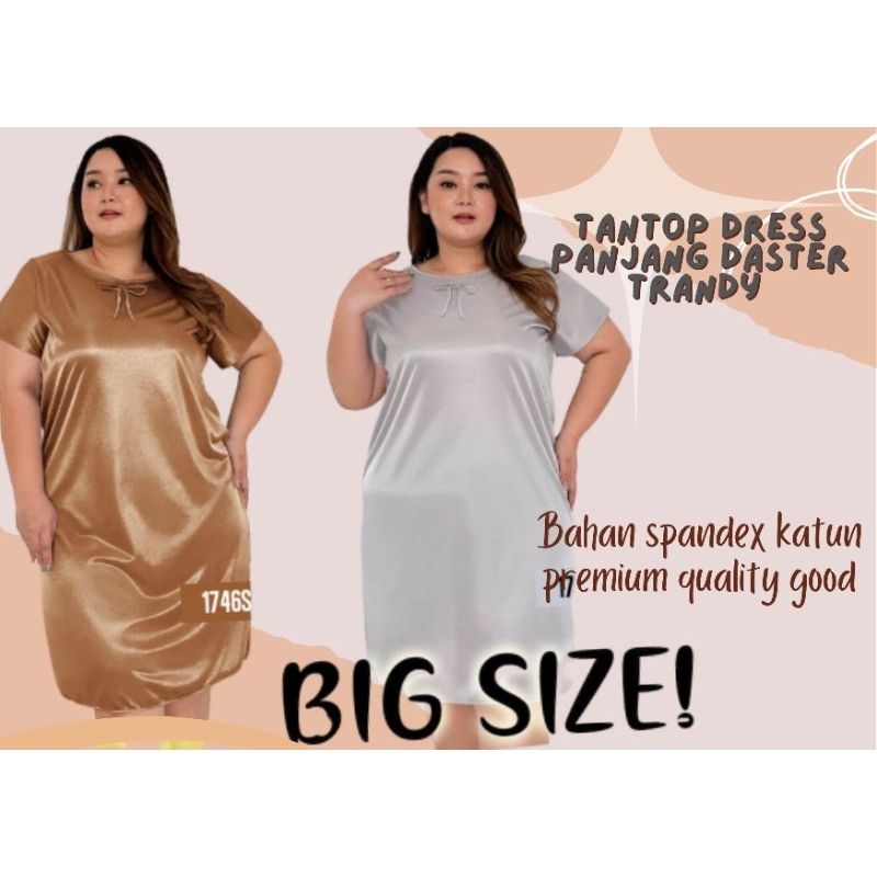 Baju tidur wanita daster trandy satin glossy XXL