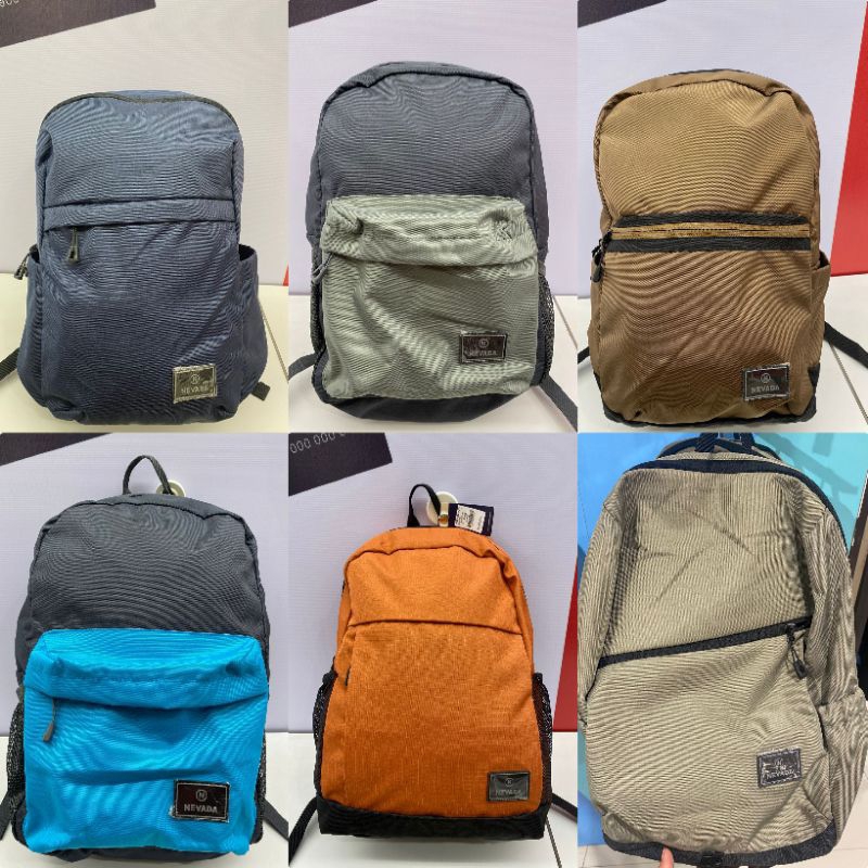 Tas Ransel Backpack NEVADA Terbaru  Sekolah SMP SMA Kuliah Mahasiswa Promo