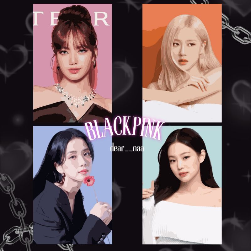 

Paint By Number [BLACK PINK] | Paint by numbers BlackPink | Painting Kit Kanvas | Kit lukis + freebies