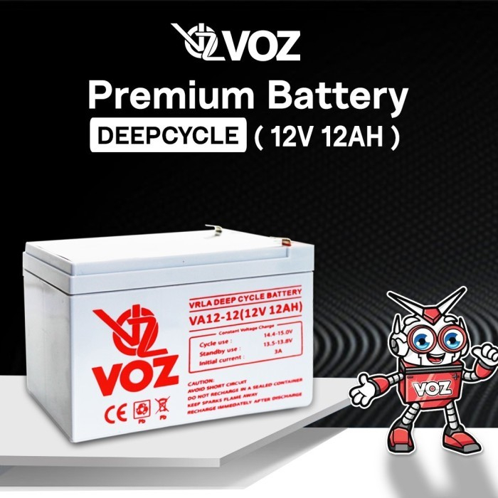 Voz Baterai Deep Cycle 12V 12 Ah | Baterai UPS