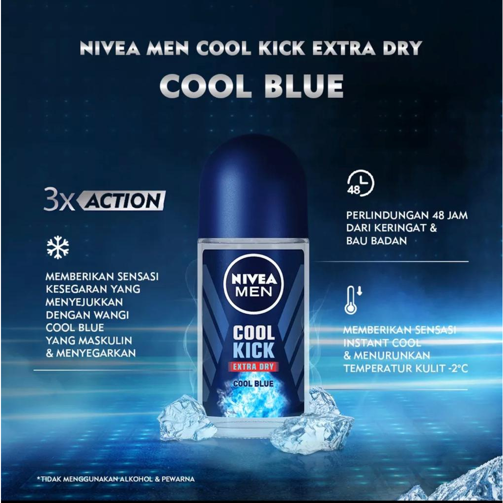 NIVEA Deodorant Full Series Roll On | 25 | 50 | Men | Women | Hijab Deodoran