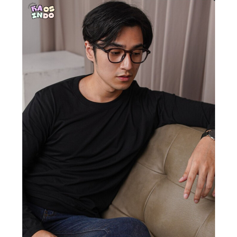 KAOS LENGAN PANJANG COTTON COMBED PREMIUM KAOS POLOS PRIA WANITA PANJANG