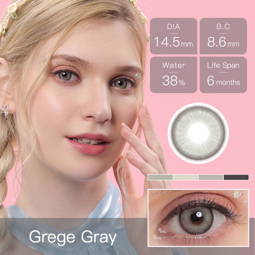 (COD)Softlens minus (-1.00 s/d -6 .00) /Magister Softlens Sweet Brown soflen minus soflens grey 14.50MM soflen minus