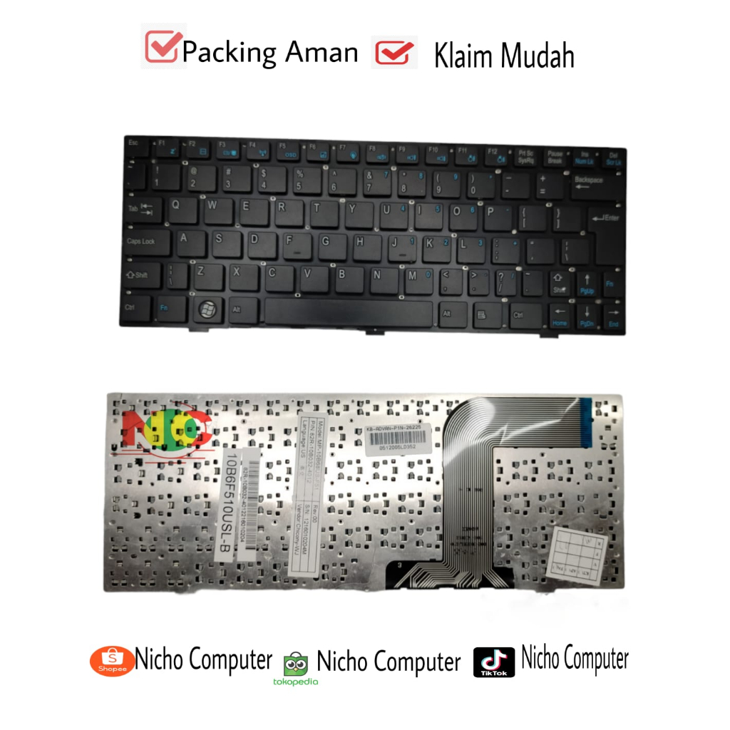 KEYBOARD ADVAN VANBOOK P1N-26225