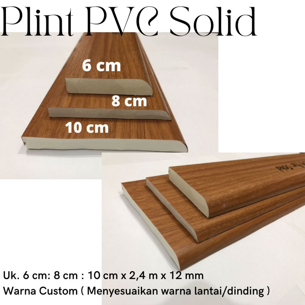 list plint lantai pvc solid | list skirting dinding motif anti rayap