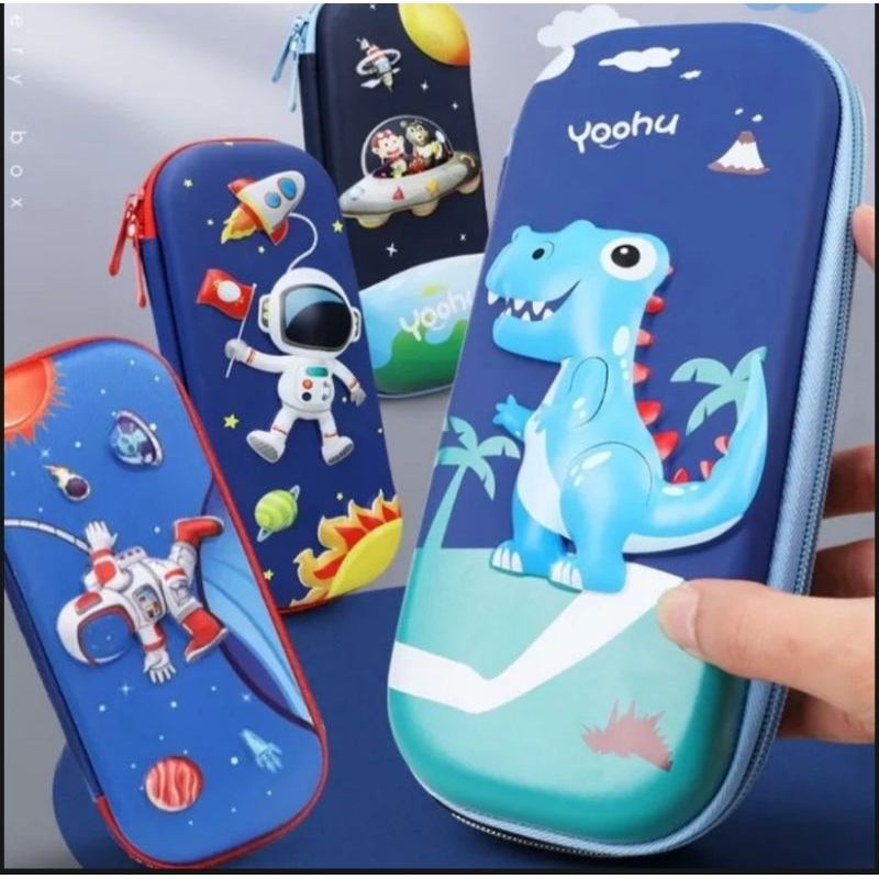 

Kotak pensil timbul 3D anak sekolah