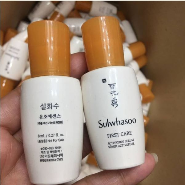 SULWHASOO FIRST CARE ACTIVATING SERUM / ESSENCE 8 ml Pre Serum Kemasan Sampel Kecil Travel - Sulwasoo Sulwhaso Sulwaso