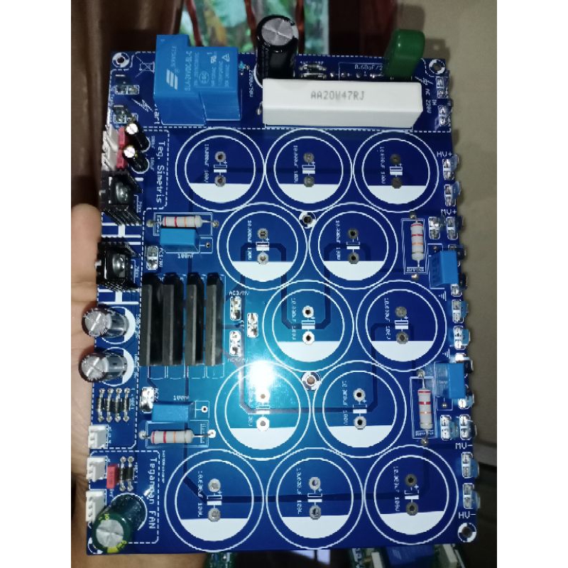 KIT psu class H 12elco, pcb doble layer