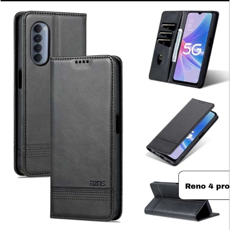 Flip case Oppo Reno 4 pro / Oppo Reno 4pro Leather case Cover casing Dompet premium