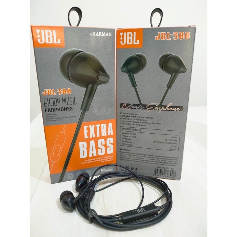 Hf Handsfree Headset JBL-300 Super Bass Suara Baguss