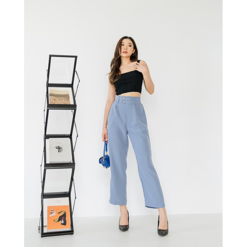 Little Tale - Chelsea Highwaist Pants / Celana Highwaist Wanita / Celana Kantor Wanita / Celana Kain