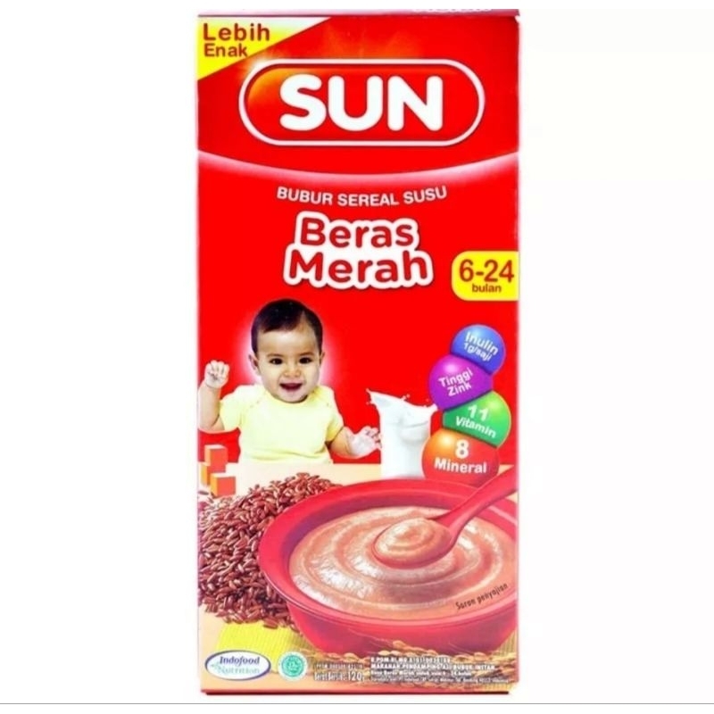 Sun Bubur Bayi Beras Merah 120G