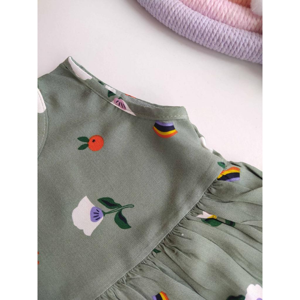 DRESS BAYI PEREMPUAN USIA 3-18 BULAN RAYON VISCOSE / BAJU BAYI PEREMPUAN / BAJU DRESS ANAK / PREMIUM / SHAFA KIDS SHOP MTF-005