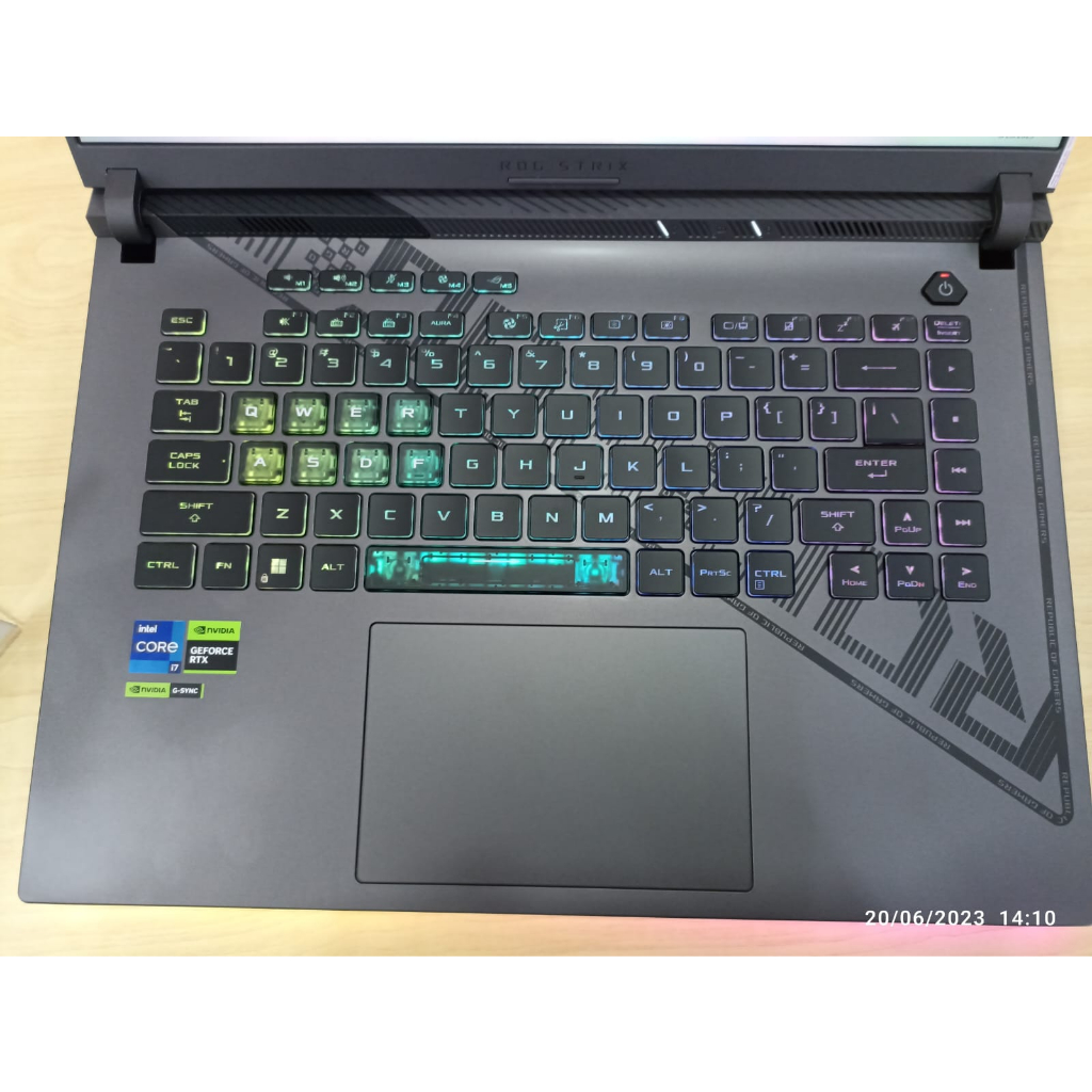 LAPTOP GAMING ASUS ROG STRIX G614JV INTEL CORE I7 13650HX RAM 64GB 1 TB SSD RTX4060 8GB 165Hz RGB WINDOWS 11