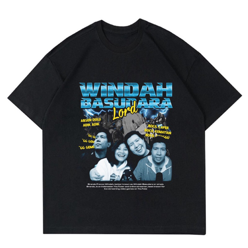 BAJU KAOS VINTAGE LORD “WINDAH BASUDARA” | T-SHIRT BOOTLEG WINDAH BASUDARA | BAJU KAOS OVERSIZE UNIS