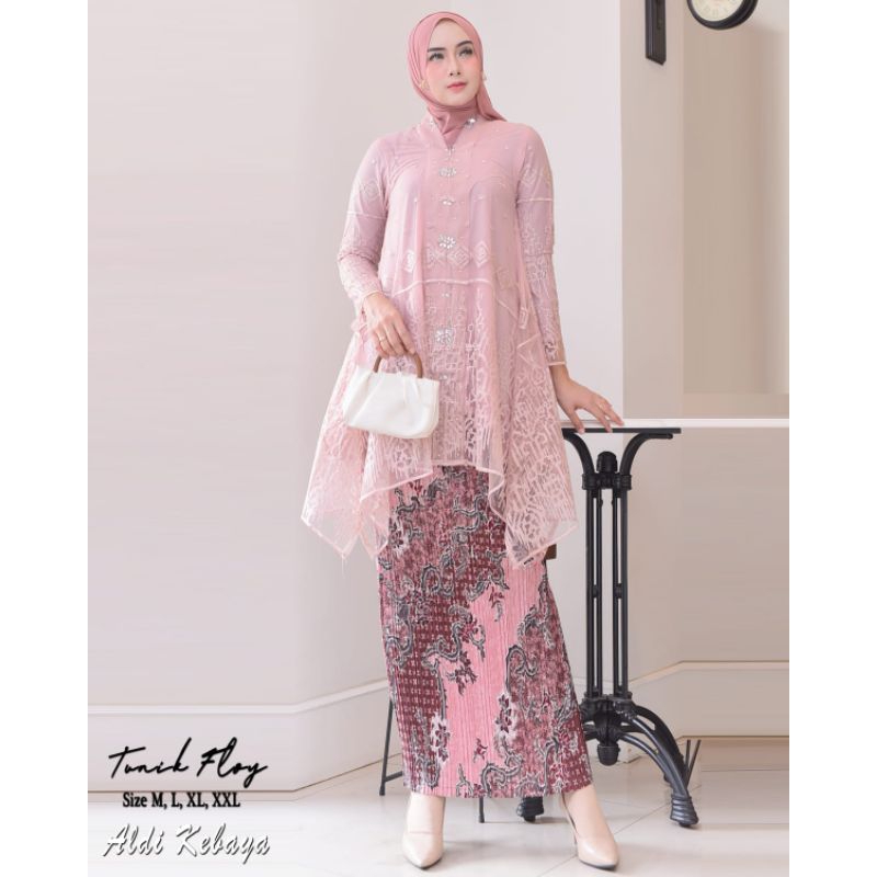 TUNIK FLOY BUSUI//BAHAN TILLE SAPTO PREMIUM//SERAGAMAN KELUARGA//BAJU PESTA LAMARAN//BAJU KONDANGAN//BAJU LEBARAN//KEBAYA WISUDA//KEBAYA TERBARU//KEBAYA ORIGINAL//KEBAYA MODERN//BY ALDI KEBAYA