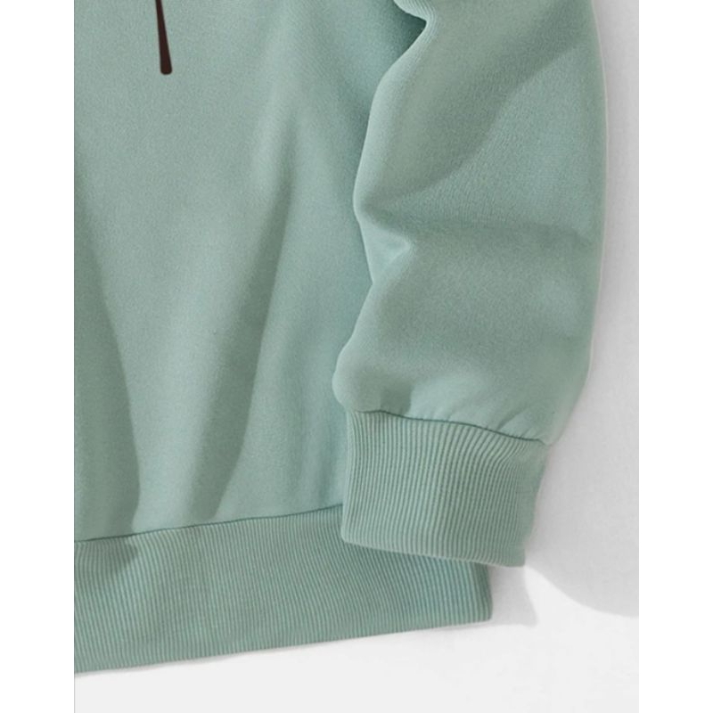 melanin crewneck basic sweater mint hijau sage