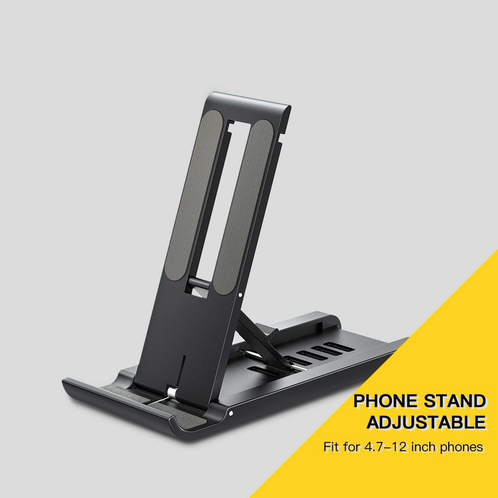 Stand Smartphone Holder 6 Level Adjustable Portable Anti Skid - EZJZM-FC01 - Black