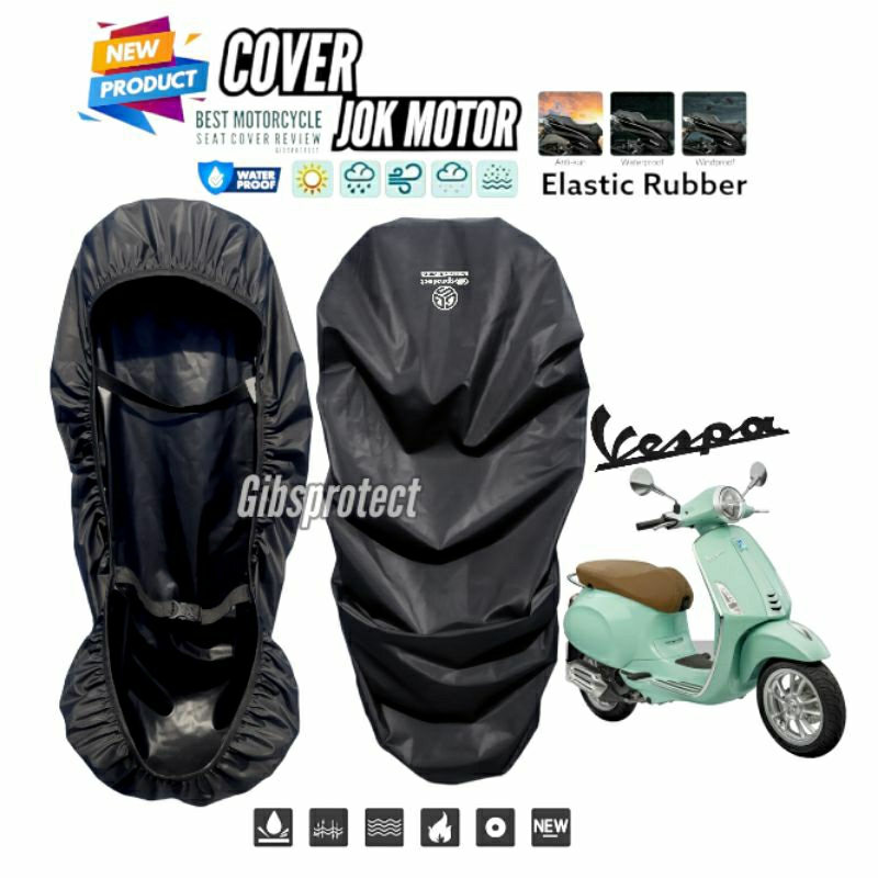 cover jok motor vespa sprint s 150 i-get abs sarung jok motor vespa matic pelindung jok anti cakar kucing