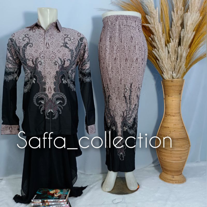 kemeja batik couple rok prisket/couple/batik couple