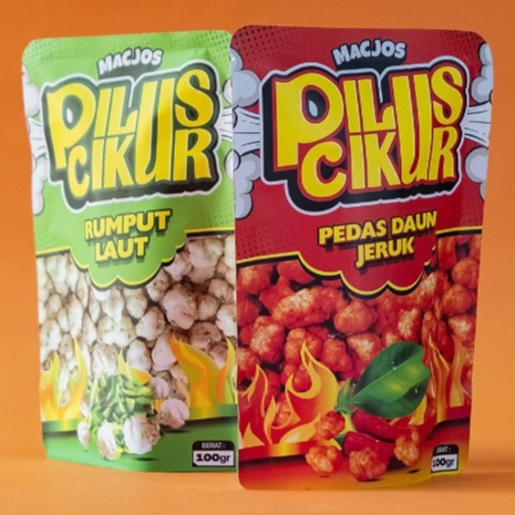 

MacJos Pilus Cikur, Rumput Laut, Pedas Daun Jeruk (100gr)