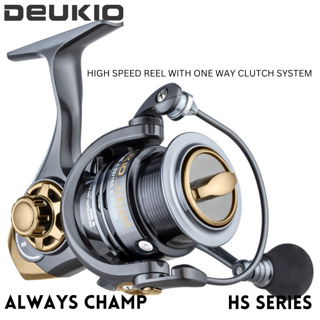 Reel Spinning Metal Premium Tangguh DEUKIO HS Seri 2000 - 5000