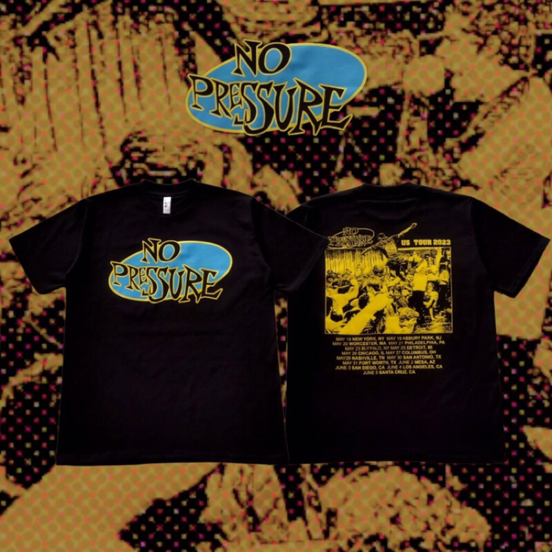Tshirt NO PRESSURE US TOUR 2023/ kaos band no pressure