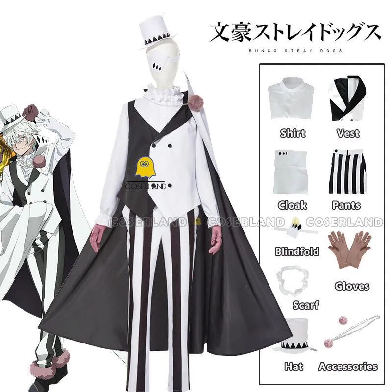 Kostum Cosplay Bungo Stray Dogs - Nikolai Gogol