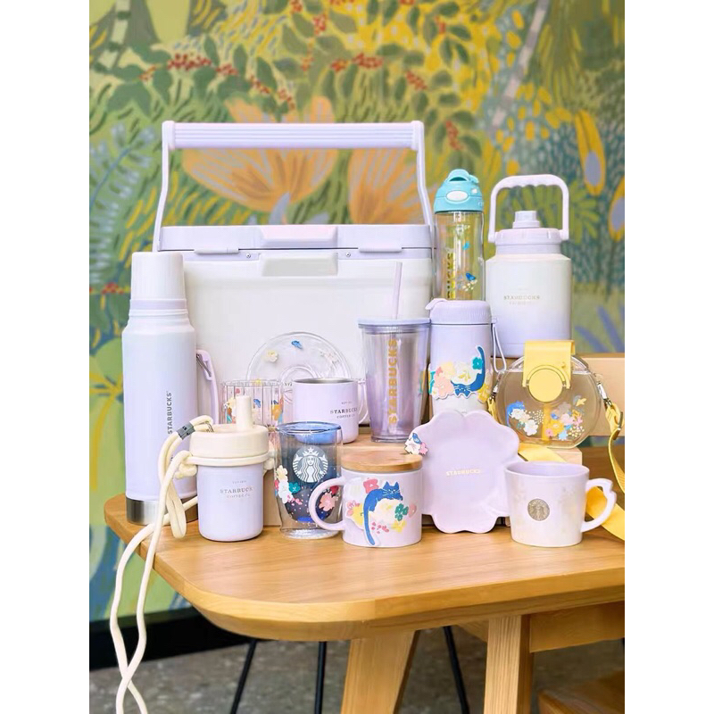 starbucks tumbler summer flowers purple edition musim panas bunga ungu gelas cup stainless steel mug