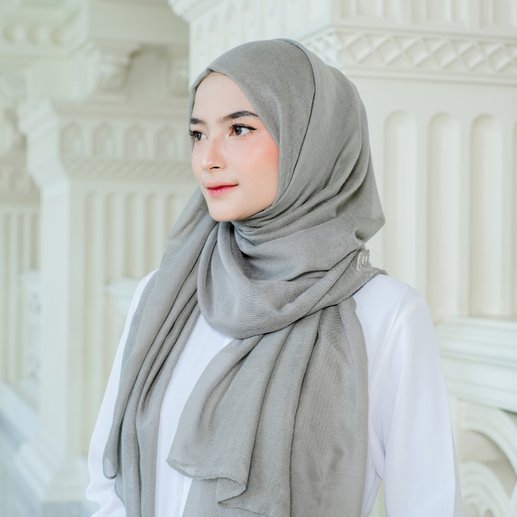 Linen Hijab wanita Tabir Surya Musim Panas 180*50cm Jilbab Shawl syal Hijab Pashmina Jilbab Sport PARIS COTTON PREMIUM BY ARISCAHIJAB