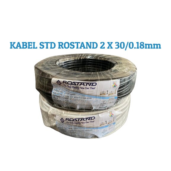 1 METER KABEL ROSTAND 2 X 30/0,18mm 1METER