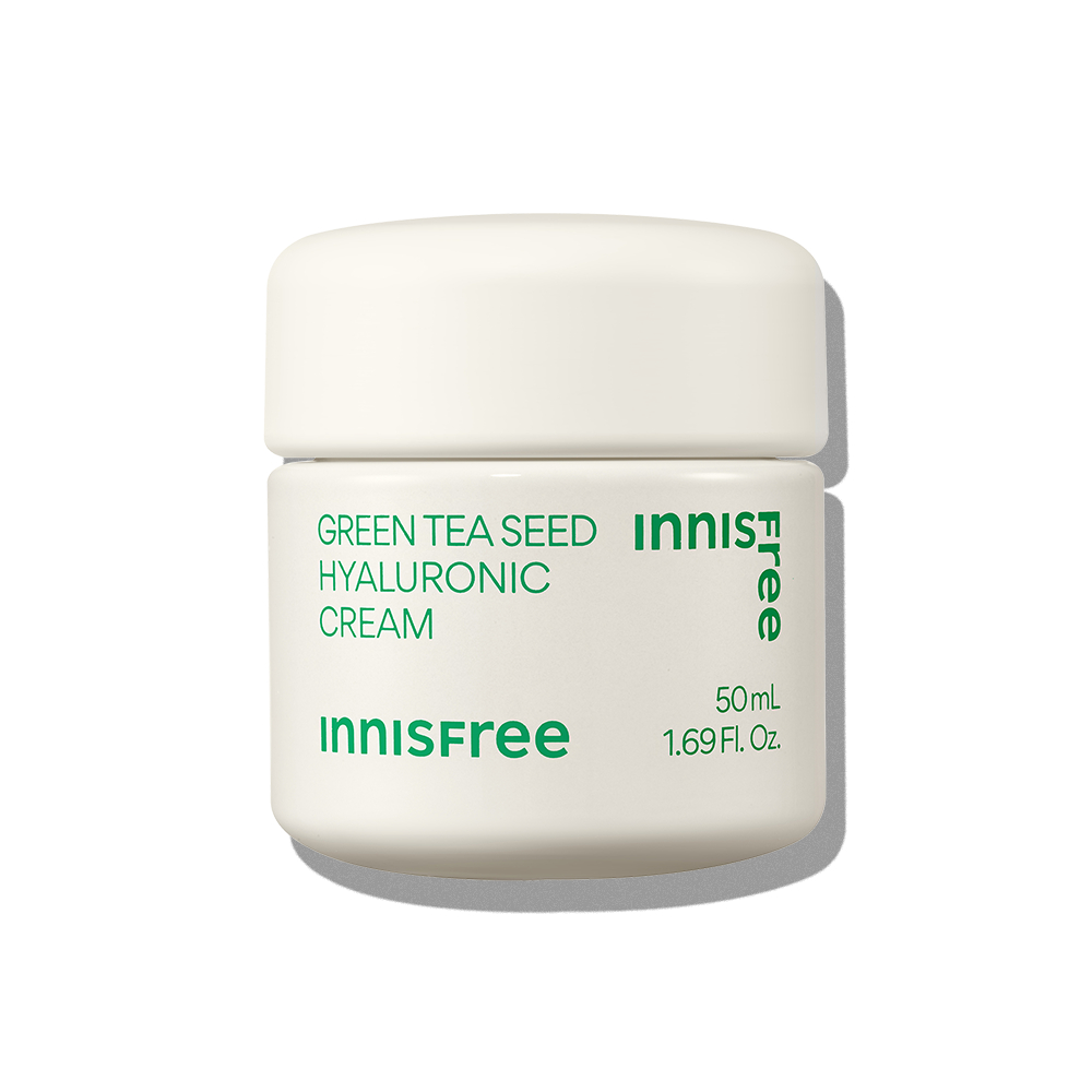 Innisfree Green Tea Seed Hyaluronic Cream 50ml / Pelembap untuk Kulit Kering