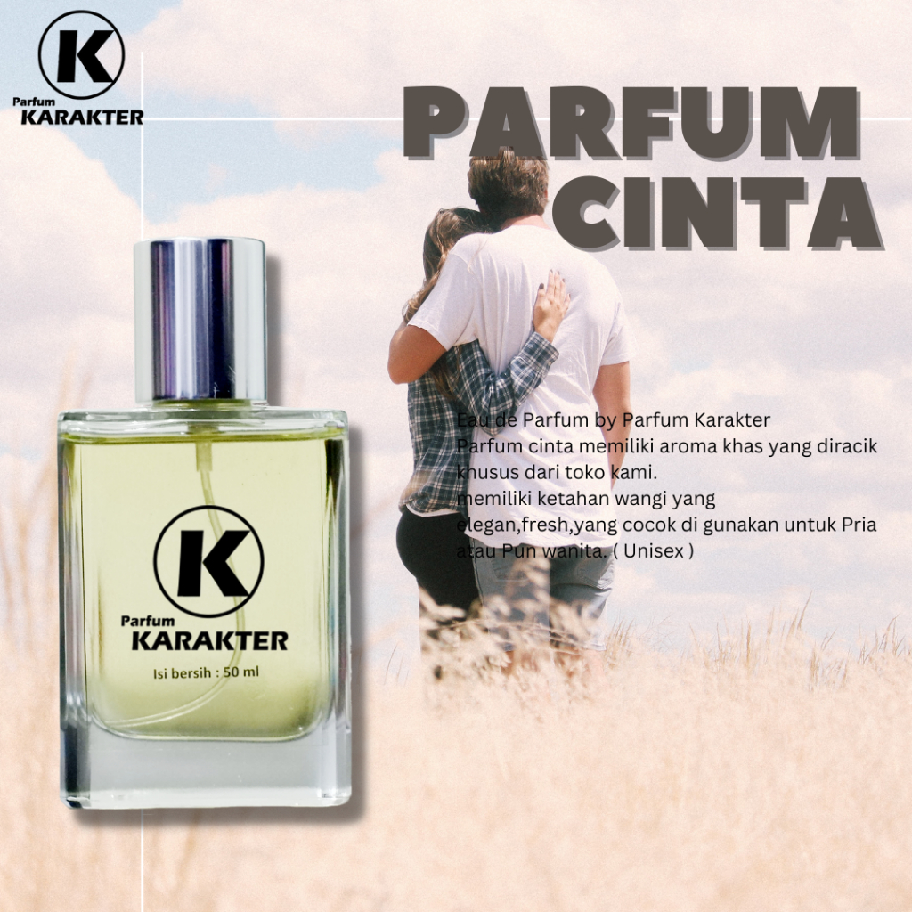 Eau De Parfum Aroma Cinta ( Unisex ) | Kemasan 50ml | Bisa COD