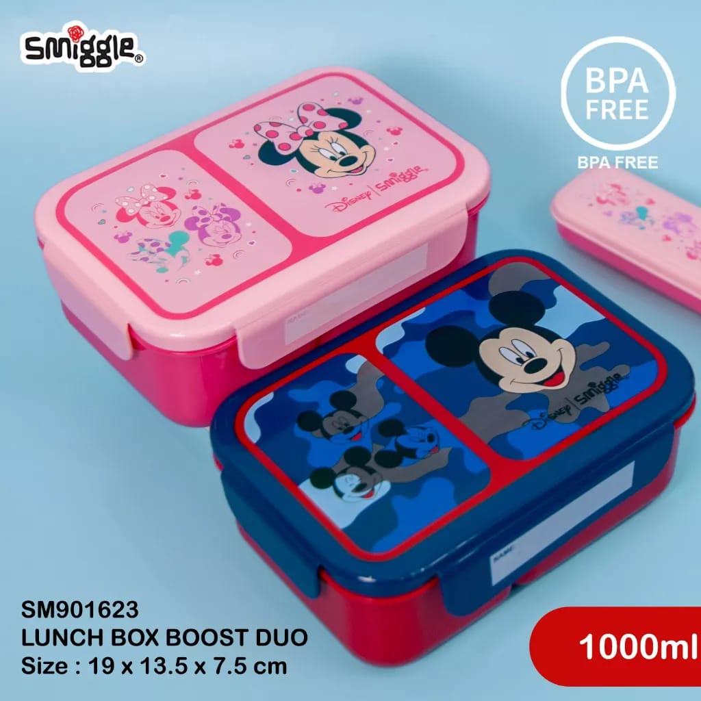 KOTAK MAKAN SMIGGLE BOOST DUO 2 SEKAT 1000ML