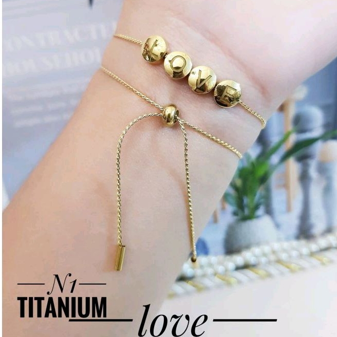 Gelang Tangan Serut Titanium 728