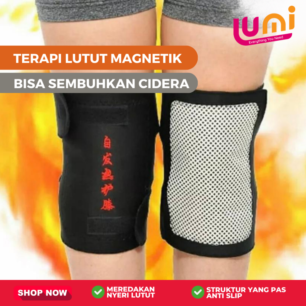 2PCS ( KANAN KIRI ) DEKER TERAPI PEMANAS LUTUT THERAPY MAGNETIK SUPORT