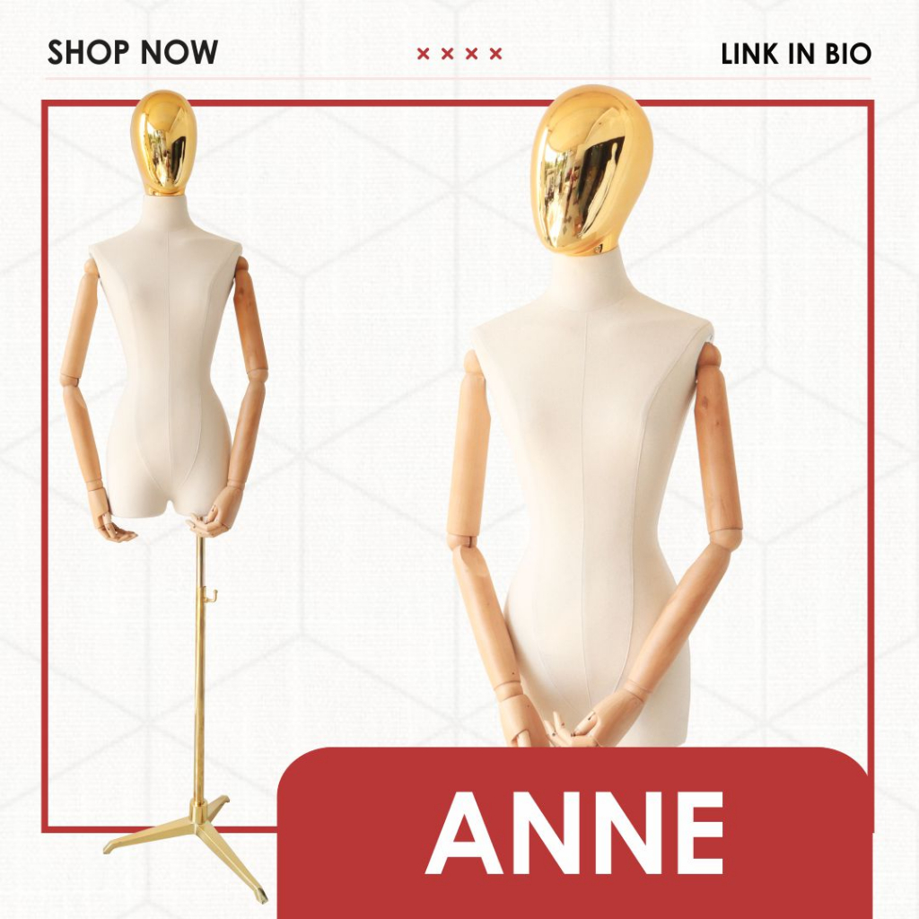 Manekin ANNE dm tangan kayu robot kepala emas, manekin murah, manekin tangan kayu, manekin foam