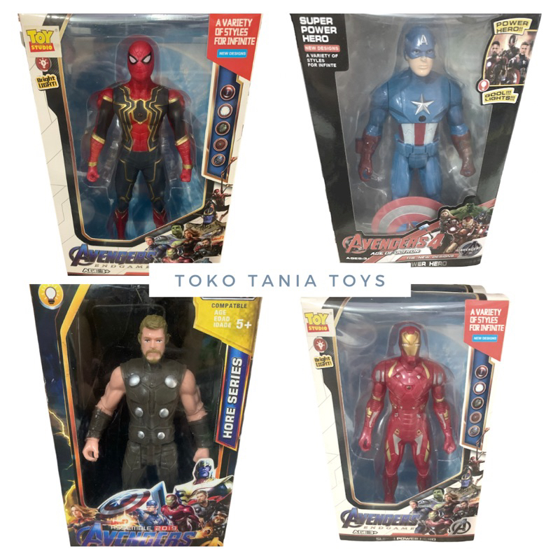 Super Hero Karakter Avenger Spiderman Batman Ironman Superman Robot Mini Hiasan Kue Action Figure