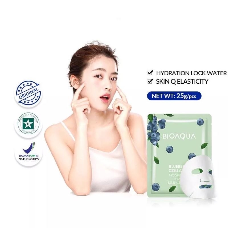 BIOAQUA SHEET MASK ESSENCE FACE MASK MASKER WAJAH BPOM