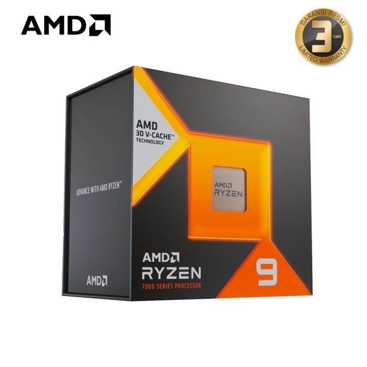 Processor AMD Ryzen 9 7900X3D 4.4GHz Up To 5.6GHz AM5 Resmi