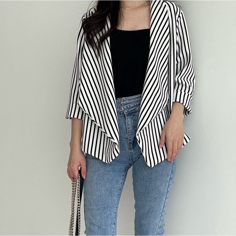 Basic id fashion Blazer giovanni  Scuba premium / Cardigan wanita scuba premium tebal