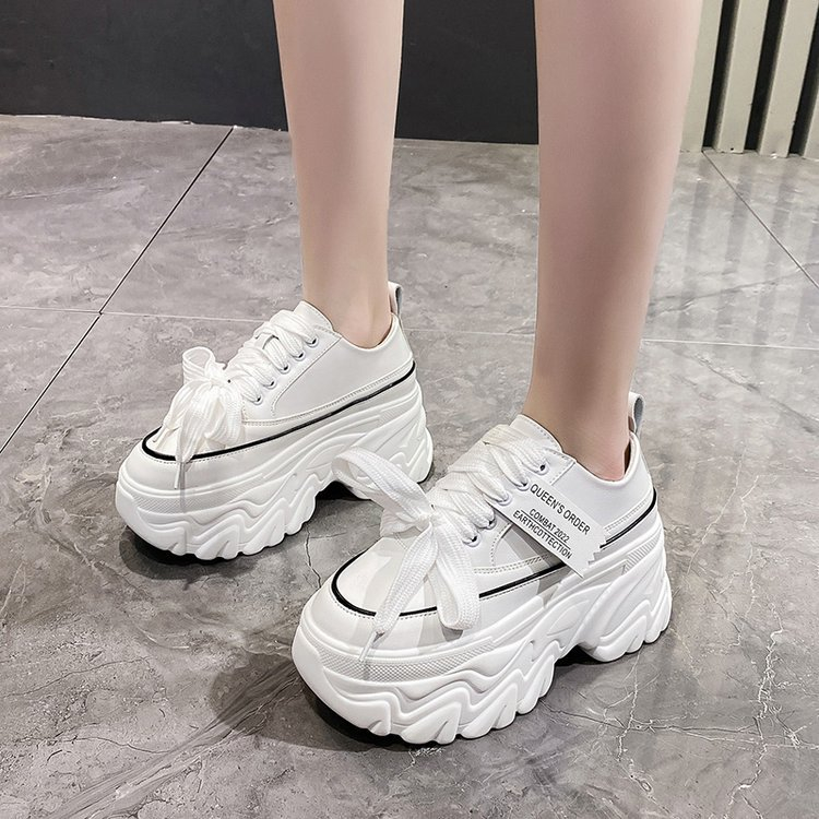 ✅PINKEY P202 Sepatu Sneakers Boots Tinggi Wanita Sneakers Shoes Hak Tebal