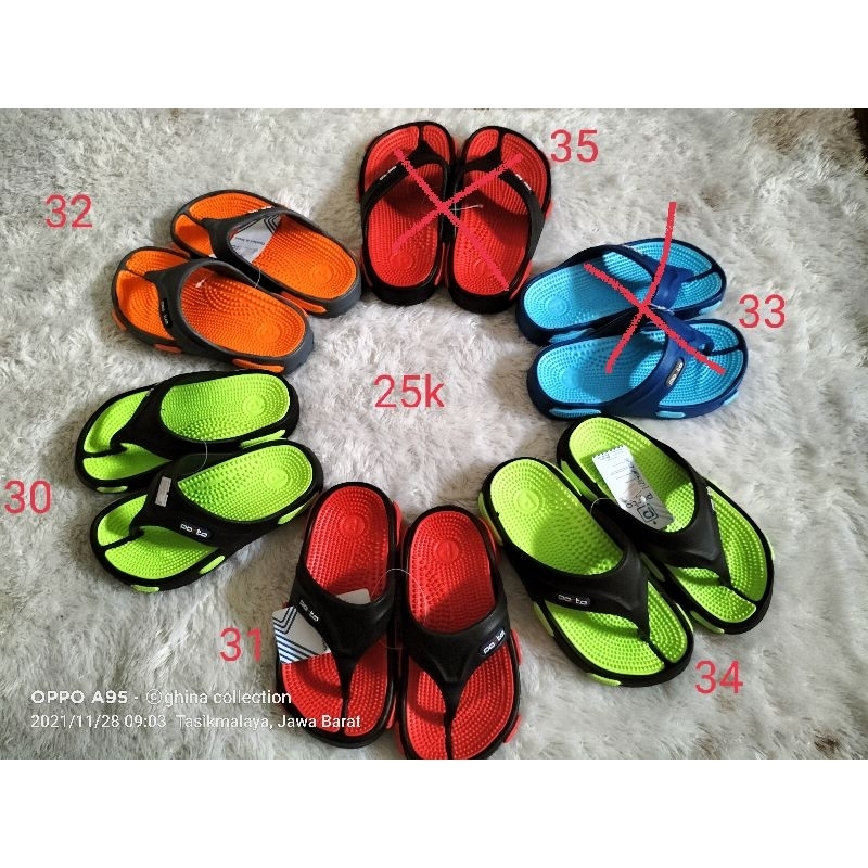 sandal anak laki-laki jelly karet merk porto