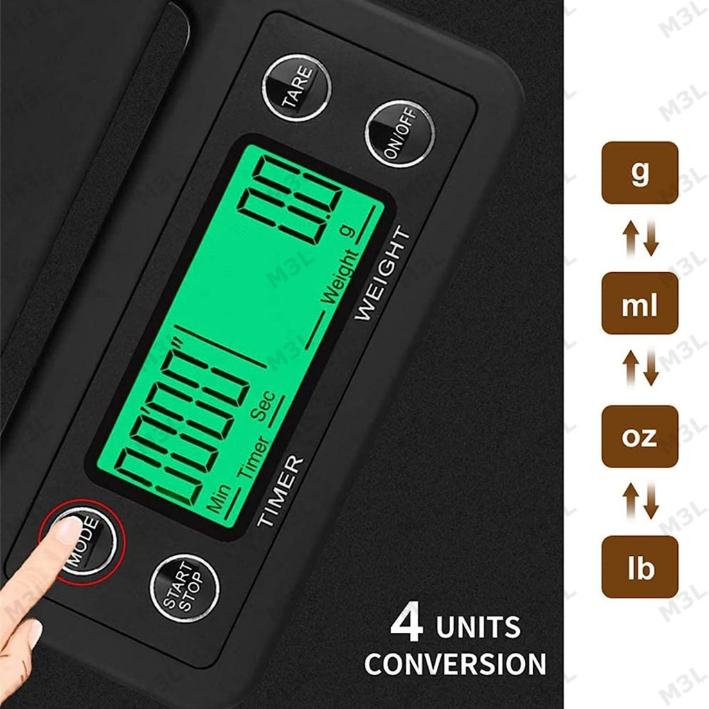 Timbangan Kopi Digital 5KG / 0.1GR Timer V60 Drip Coffee Scale